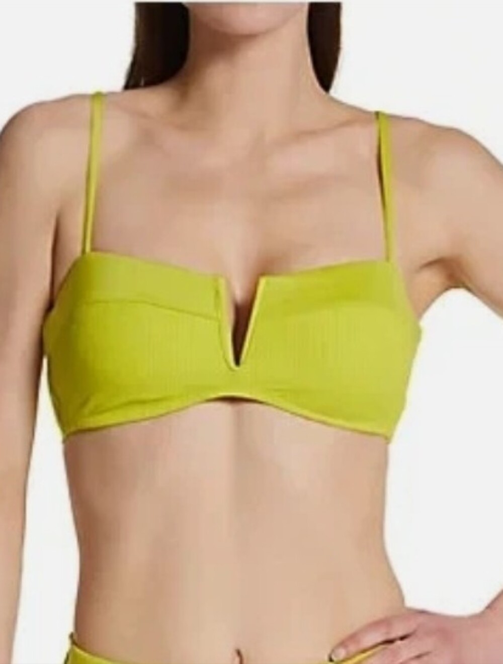 Sanctuary V-Wire Lime Green Bikini Top